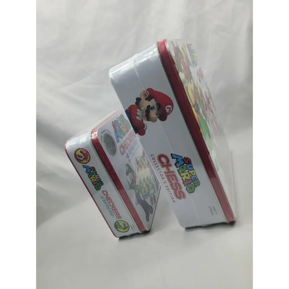 Super Mario Checkers and Chess Sets Collector's Editions Sealed New In Box